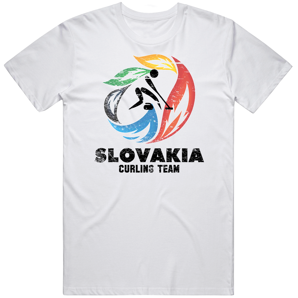 Slovakia Curling Team 2014 Olympic Sochi Vintage Distressed Mens Cotton Tee T Shirt Slovakia Curling Team 2014 Olympic Sochi Vintage Distressed Mens Cotton Tee T Shirt