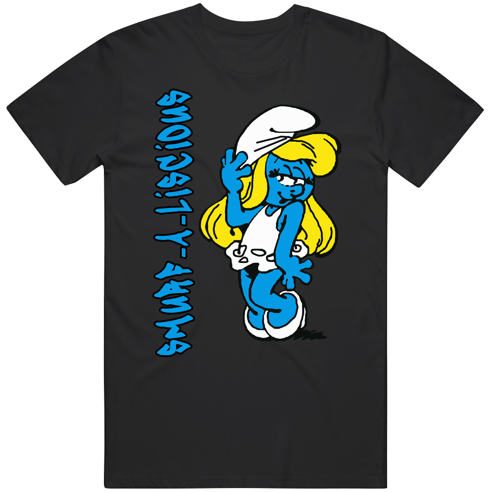 Smurfette Retro Cartoon Mens Cotton Tee T Shirt