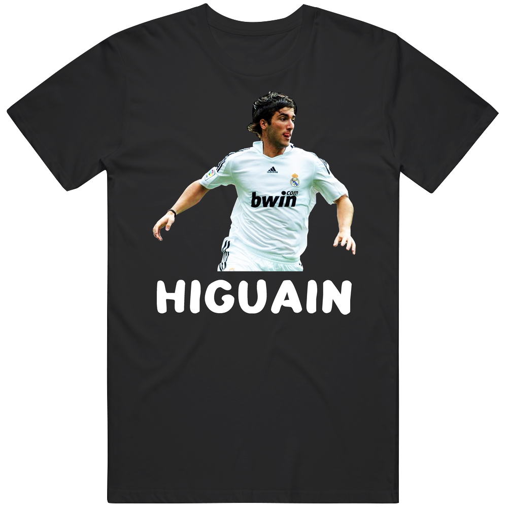 Gonzalo Higuain Real Madrid Soccer Mens Cotton Tee T Shirt Gonzalo Higuain Real Madrid Soccer Mens Cotton Tee T Shirt