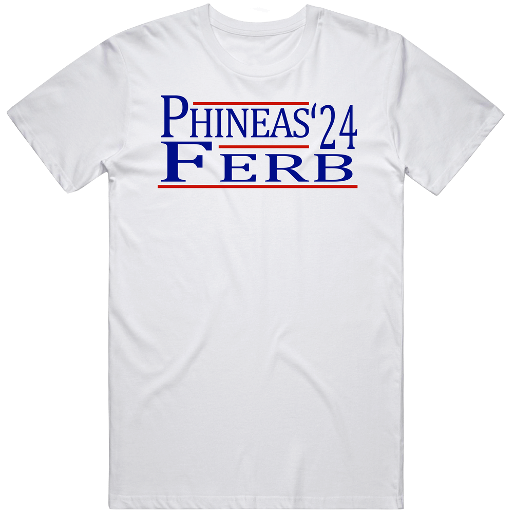 Phineas Ferb For President '24 Tv Series Fan Mens Cotton Tee T Shirt