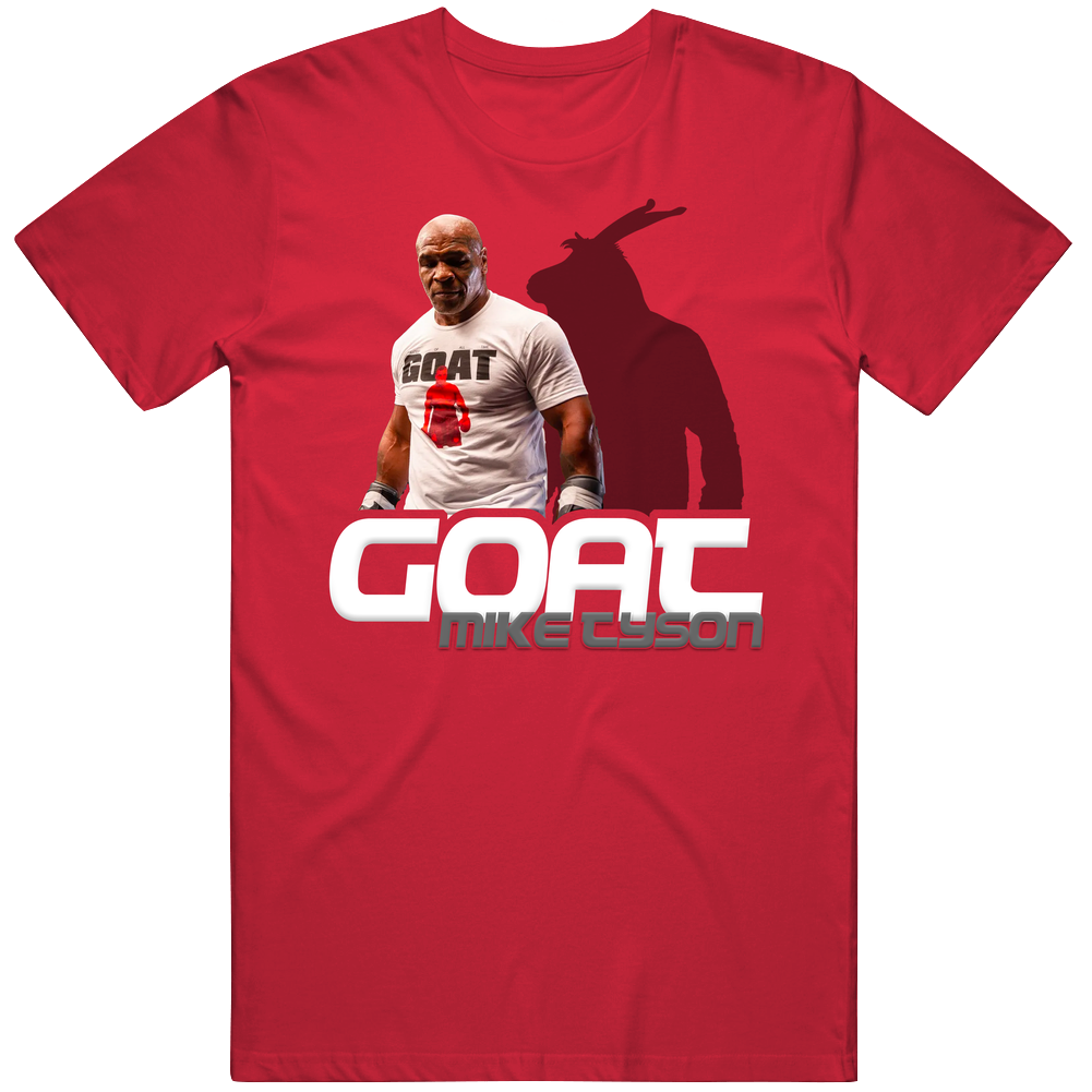 Mike Tyson Boxing Goat Greatest Of All Time Athlete Mens Cotton Tee T Shirt Mike Tyson Boxing Goat Greatest Of All Time Athlete Mens Cotton Tee T Shirt