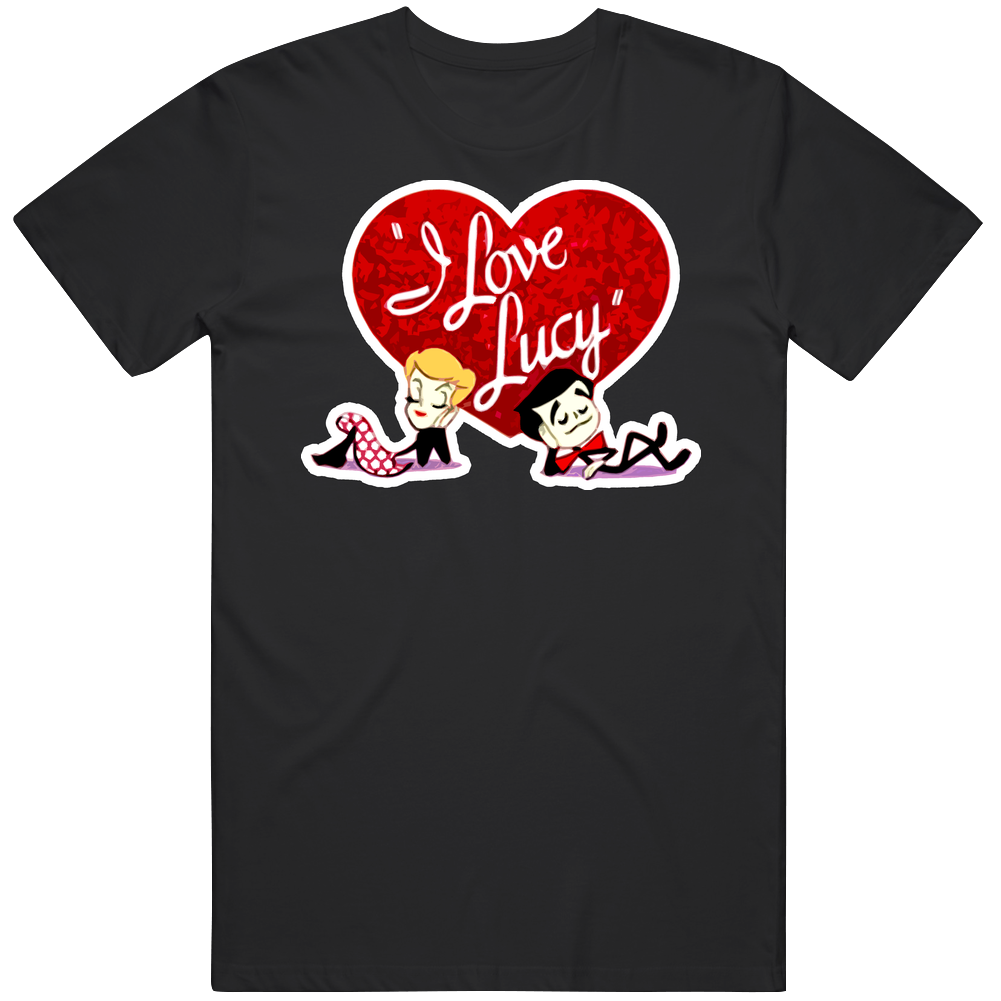 I Love Lucy Retro Unisex Classic Tee Mens Cotton Tee T Shirt