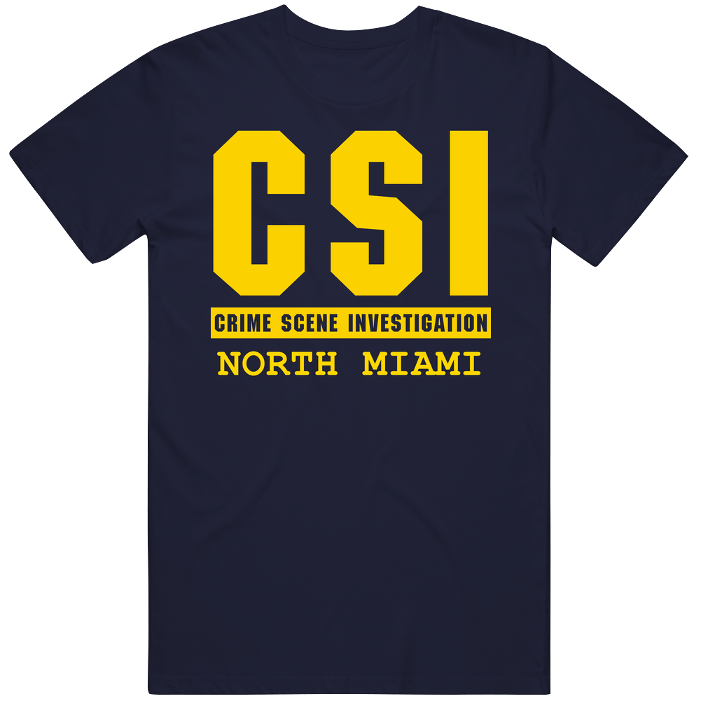 Csi North Miami Crime Scene Investigation Tv Show Parody Mens Cotton Tee T Shirt