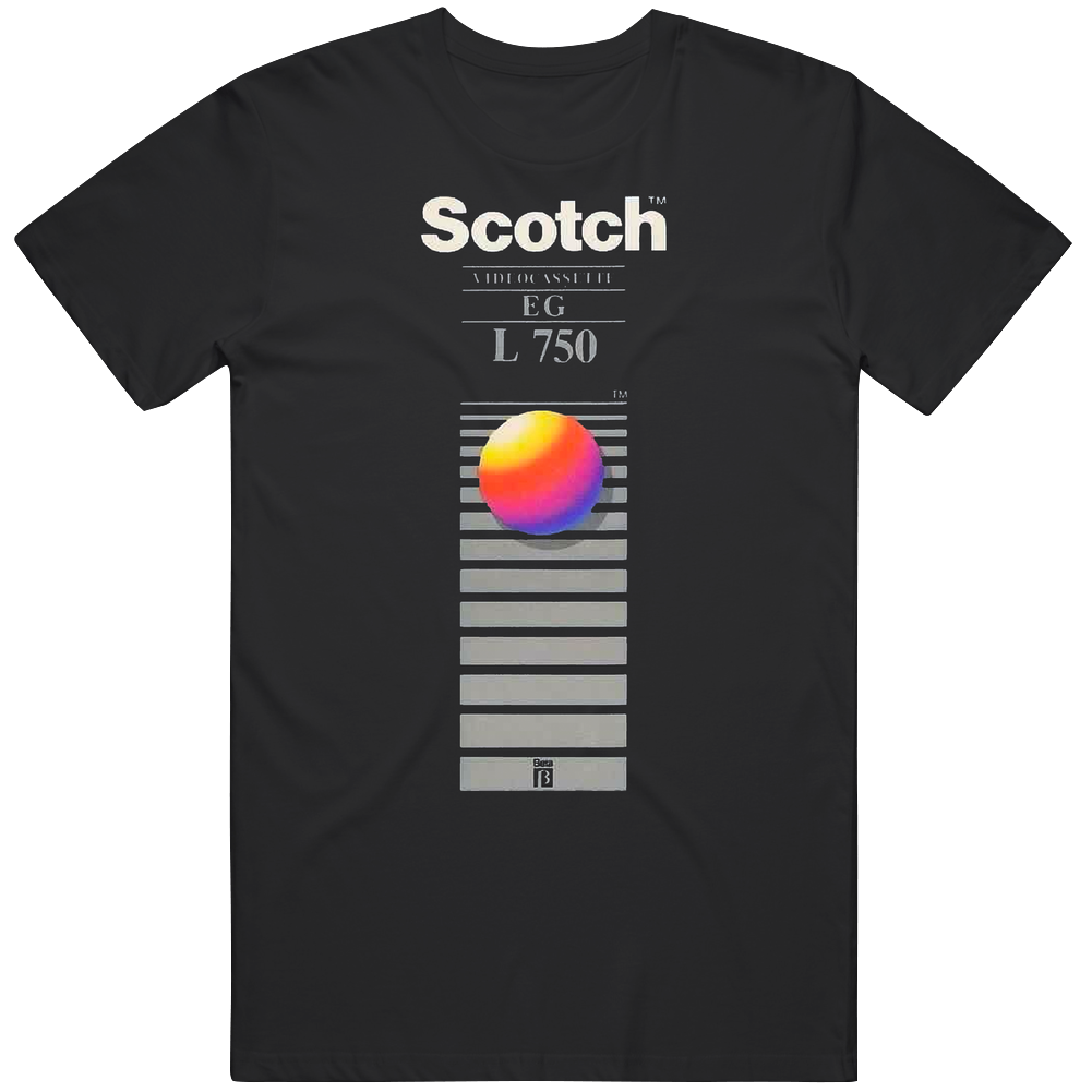 Scotch Video Cassette Rero L 750 Mens Cotton Tee T Shirt
