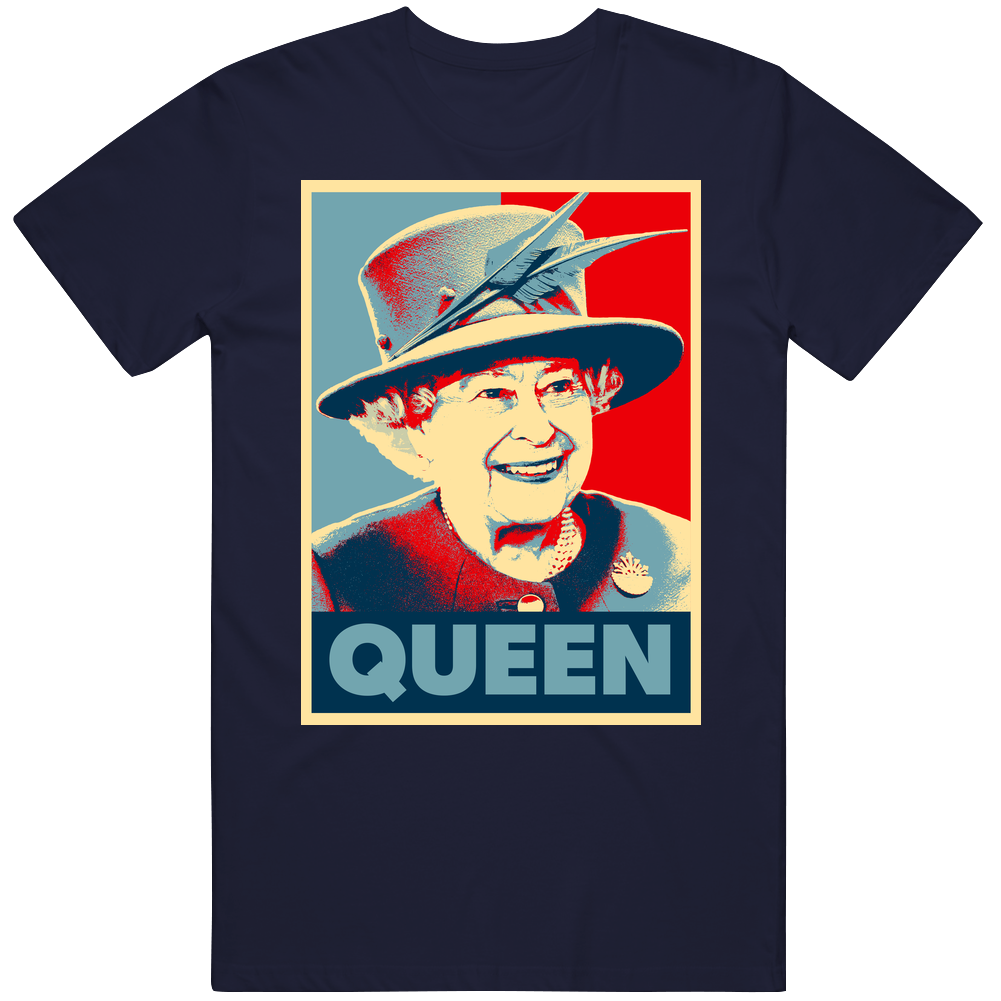 Queen Elizabeth England Hope Mens Cotton Tee T Shirt
