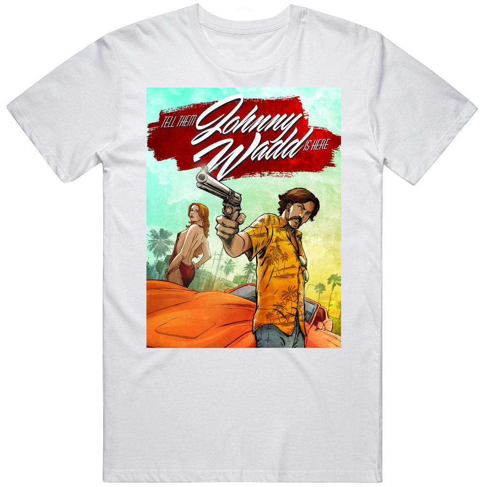 Tell Them Johnny Wadd Is Here Mens Cotton Tee T Shirt Tell Them Johnny Wadd Is Here Mens Cotton Tee T Shirt
