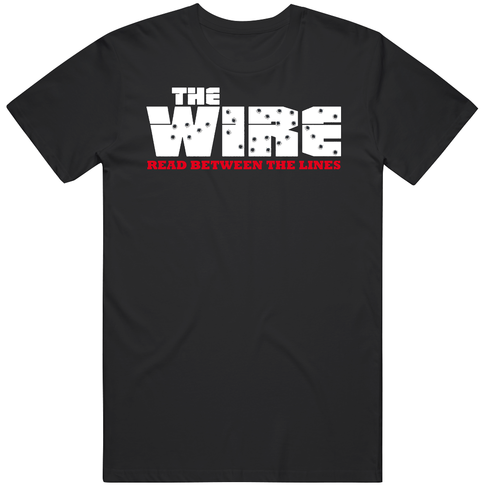 The Wire Crime Cop Drama Logo Mens Cotton Tee T Shirt