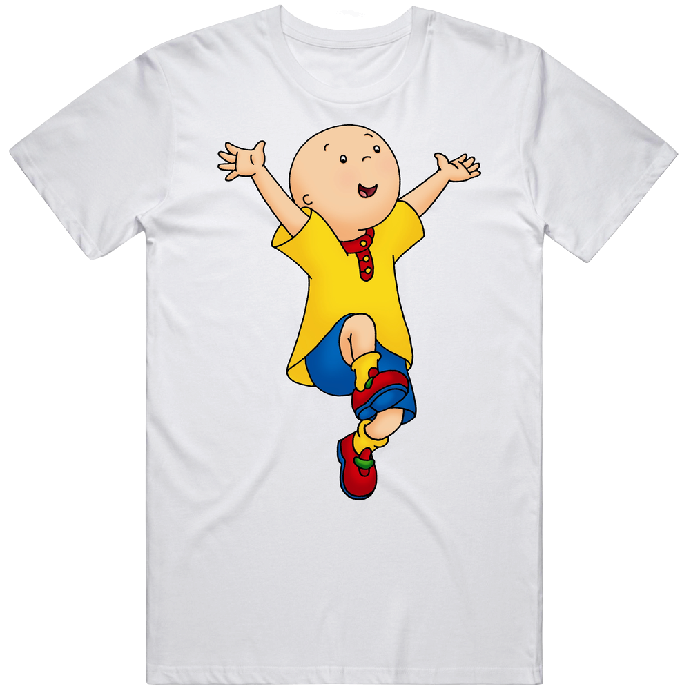 Caillou Cartoon Mens Cotton Tee T Shirt