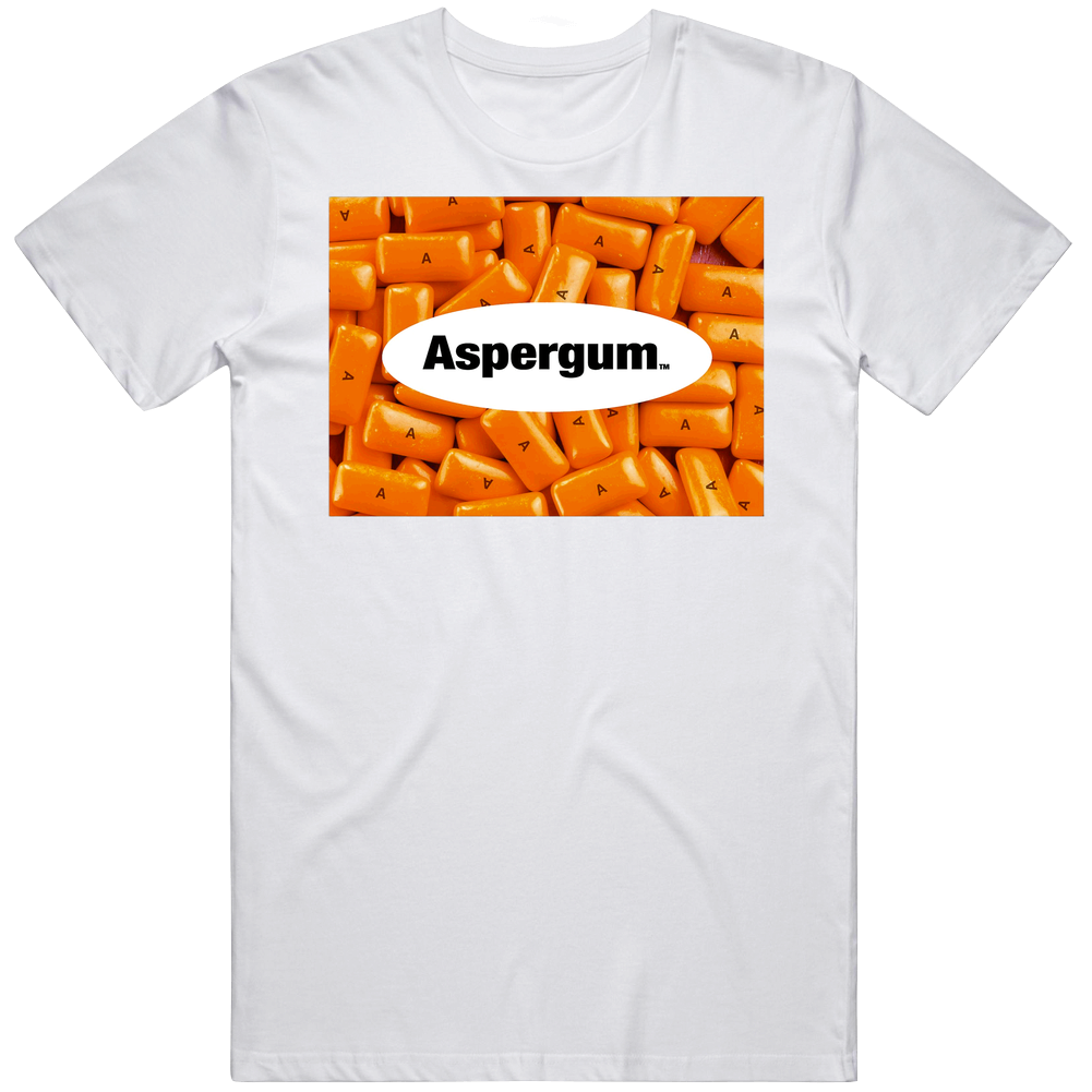Aspergum Aspirin Pain Relief Gum Mens Cotton Tee T Shirt