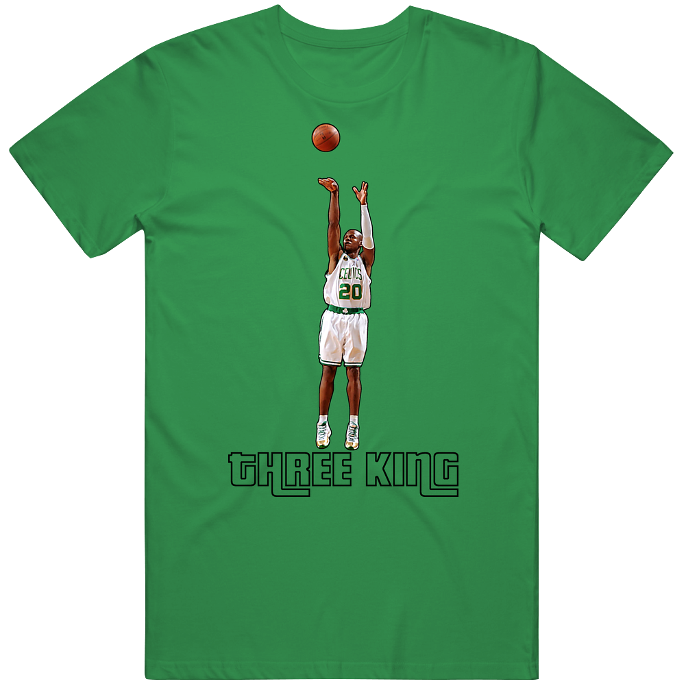 Ray Allen Boston 3 Point Basketball Mens Cotton Tee T Shirt Ray Allen Boston 3 Point Basketball Mens Cotton Tee T Shirt
