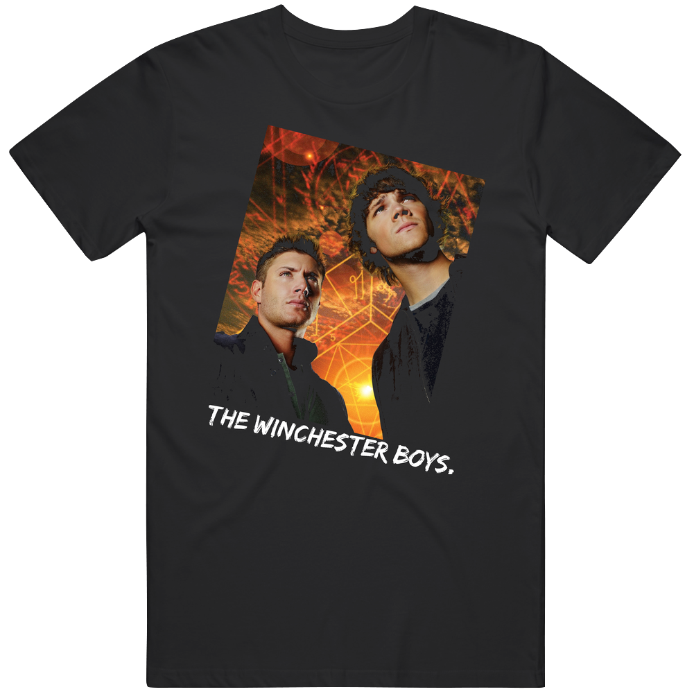 Supernatural Winchester Boys Sam Dean Tv Show Mens Cotton Tee T Shirt