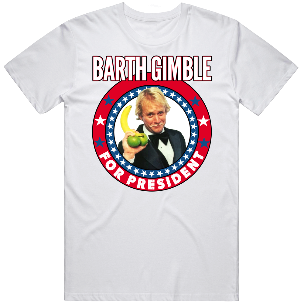 Barth Gimble Martin Mull For President Talk Show Host Celeb Fan Election Mens Cotton Tee T Shirt
