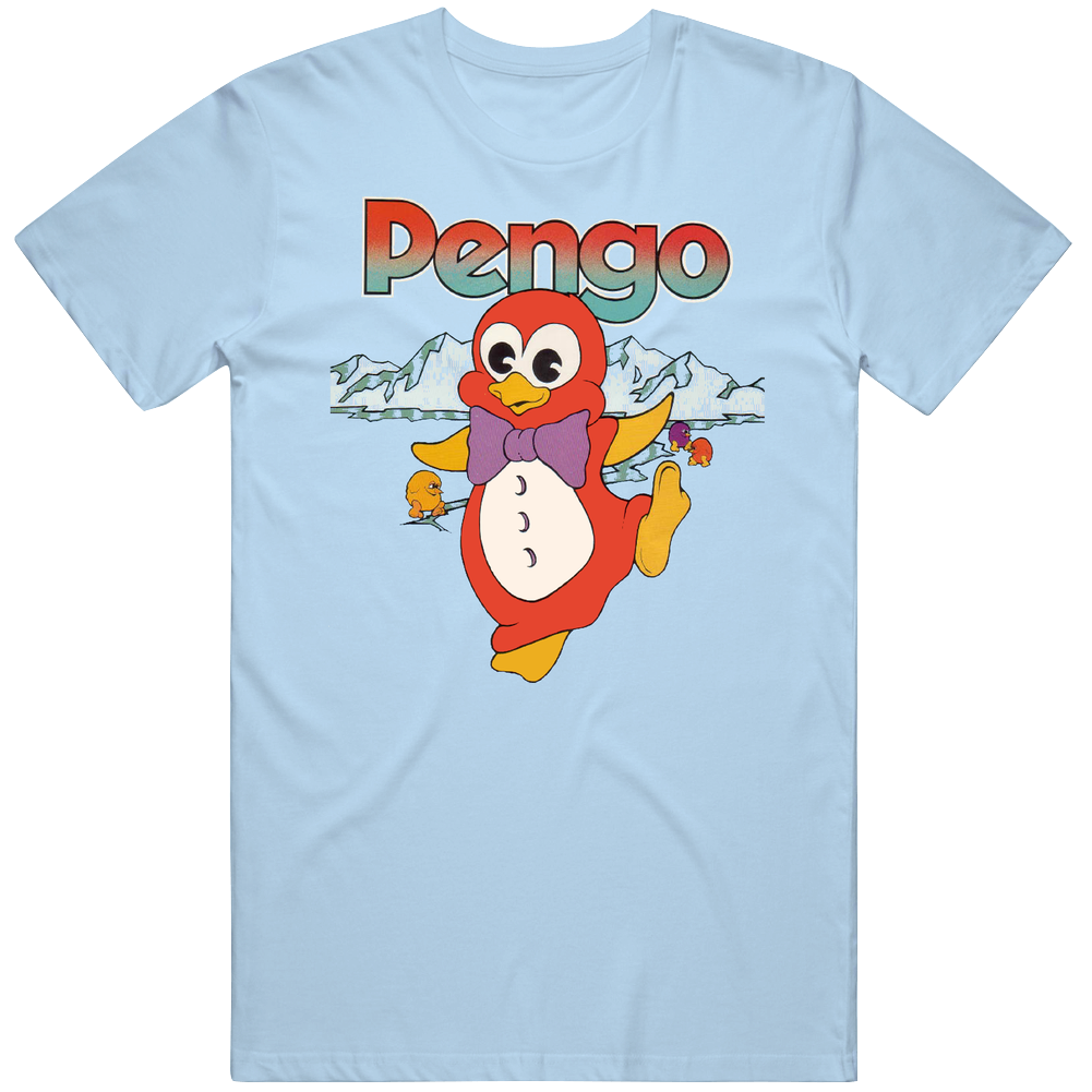 Pengo Video Game Retro 80s Mens Cotton Tee T Shirt