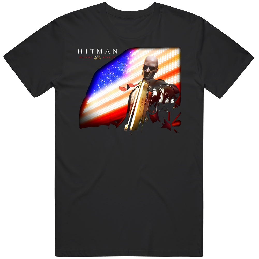 Cool Hitman Video Game Mens Cotton Tee T Shirt