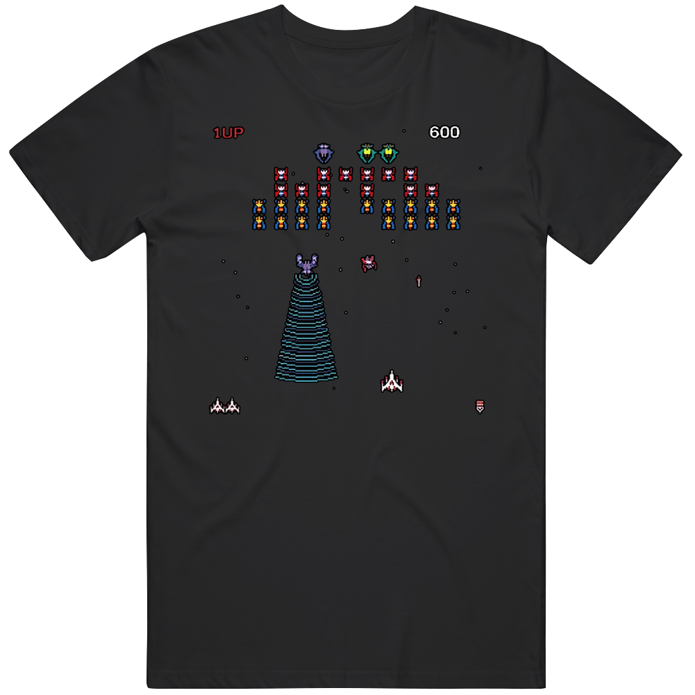 Galaga Retro Video Game Mens Cotton Tee T Shirt Galaga Retro Video Game Mens Cotton Tee T Shirt
