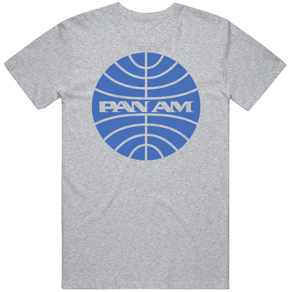 Pan American Airline Logo Travel Pilot Wanderlust Mens Cotton Tee T Shirt