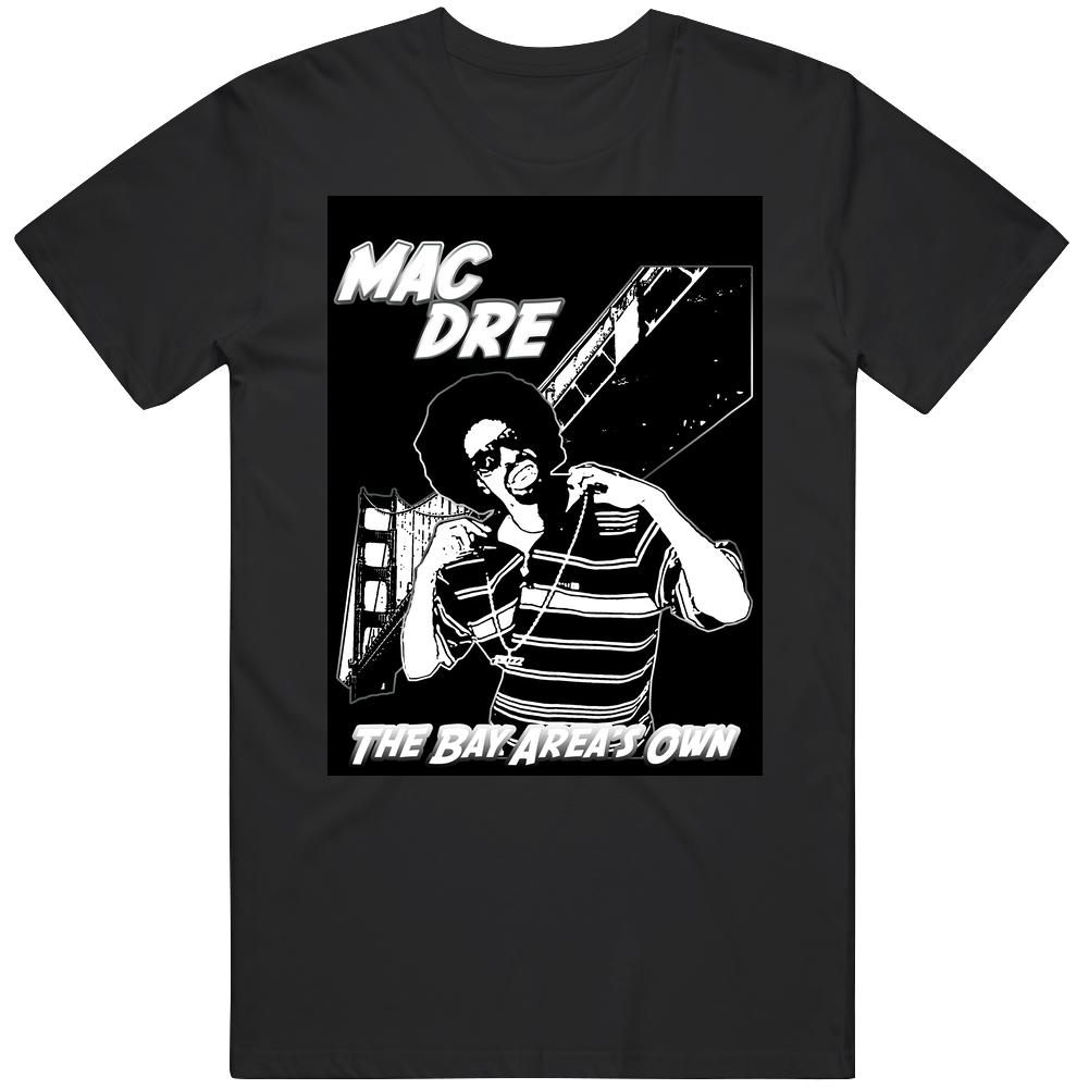 Mac Dre Bay Area Hip Hop Rap Black Daryl Mens Cotton Tee T Shirt