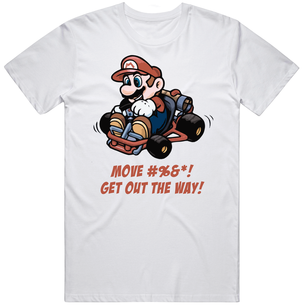 Super Mario Kart Video Game Mens Cotton Tee T Shirt Super Mario Kart Video Game Mens Cotton Tee T Shirt