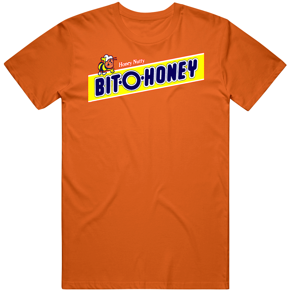 Bit O Honey Classic Candy Food T  - Orange Mens Cotton Tee T Shirt