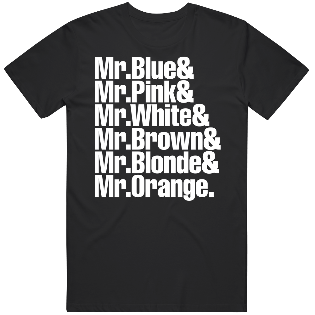 Resevoir Dogs Movie Quentin Tarantino Mens Cotton Tee T Shirt