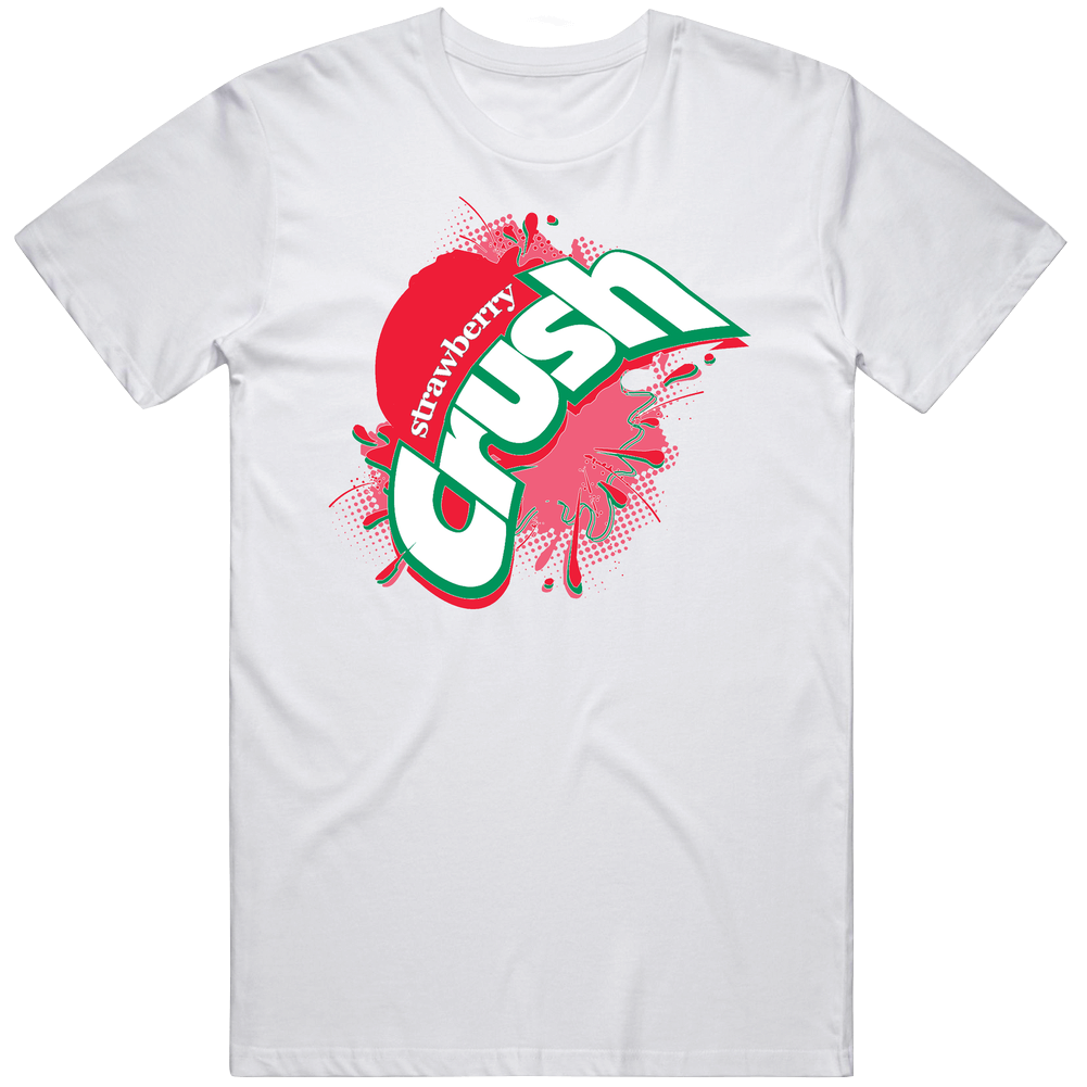 Crush Strawberry Soda Pop Mens Cotton Tee T Shirt