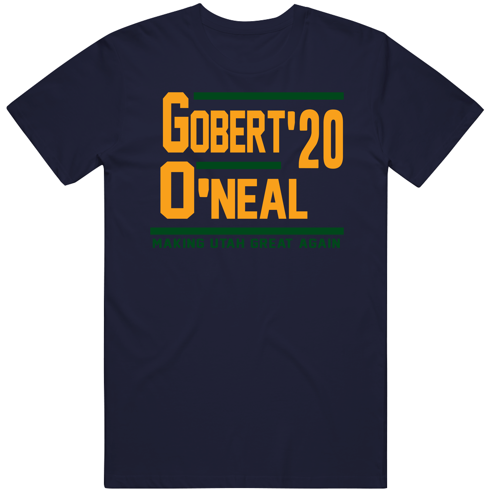 Rudy Gobert Royce O'neale 2020 Making Utah Great Again Basketball Fan Mens Cotton Tee T Shirt Rudy Gobert Royce O'neale 2020 Making Utah Great Again Basketball Fan Mens Cotton Tee T Shirt
