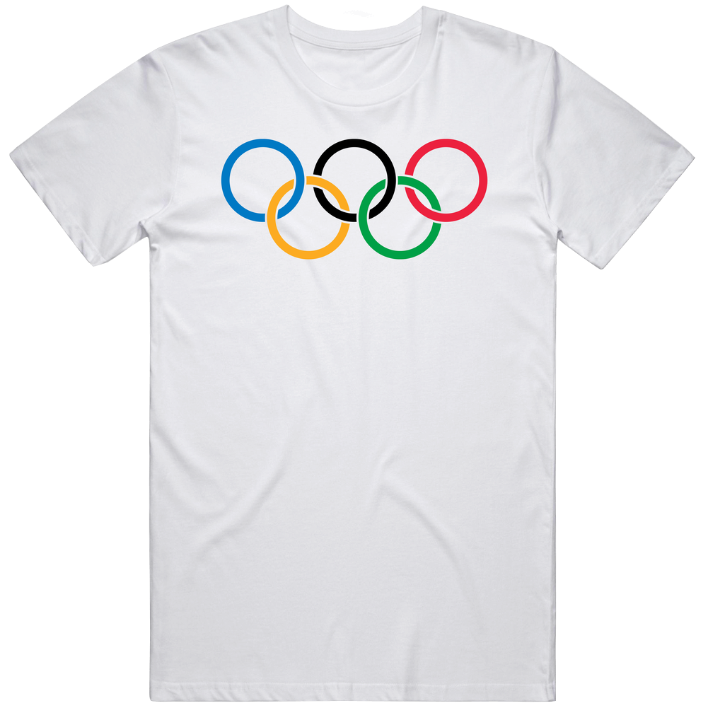 Olympic Rings Sports Pig In Retro Graphic Unisex Cotton White Classic Mens Cotton Tee T Shirt Olympic Rings Sports Pig In Retro Graphic Unisex Cotton White Classic Mens Cotton Tee T Shirt