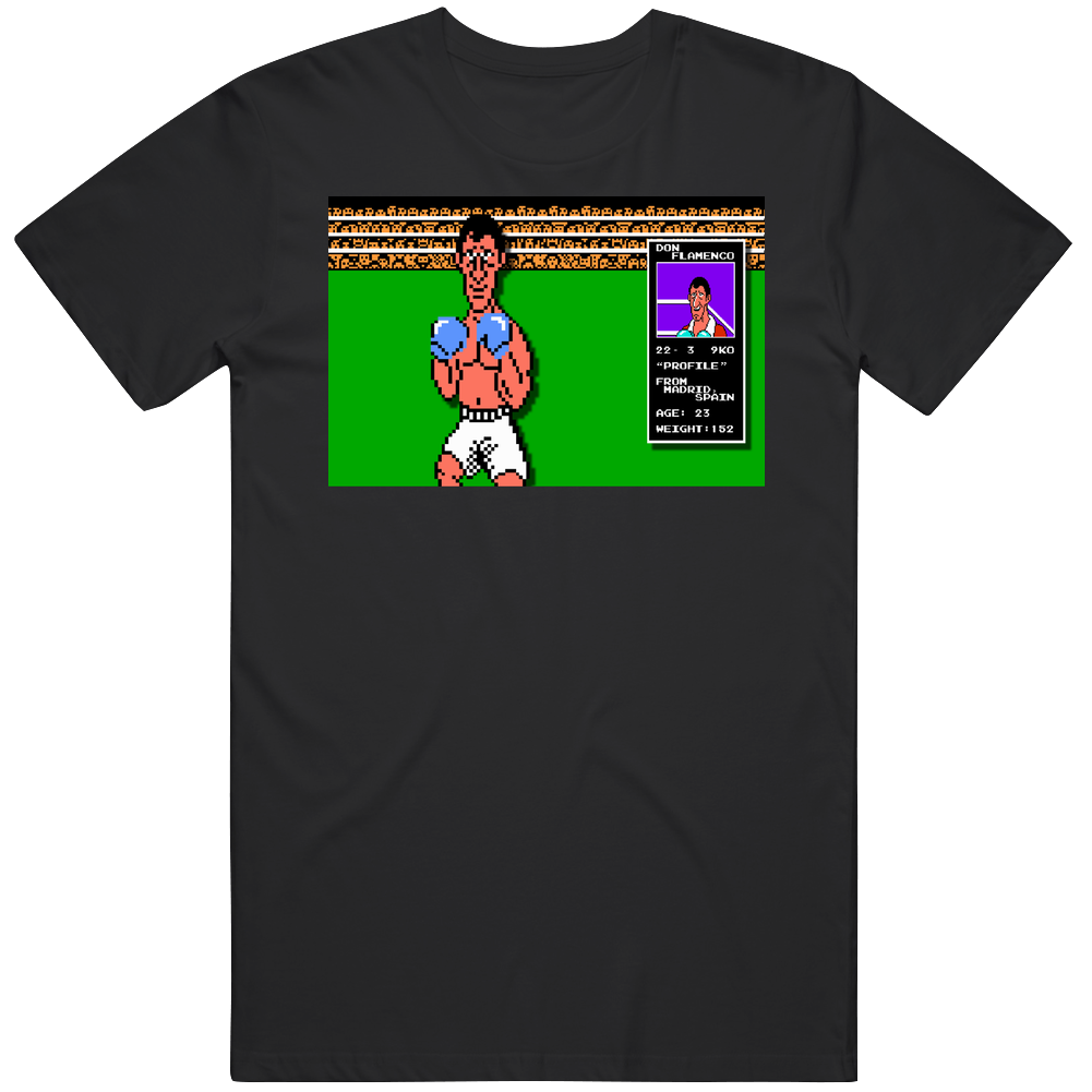 Don Flamenco Punch Out Boxer Card Retro Video Game Fan Mens Cotton Tee T Shirt Don Flamenco Punch Out Boxer Card Retro Video Game Fan Mens Cotton Tee T Shirt