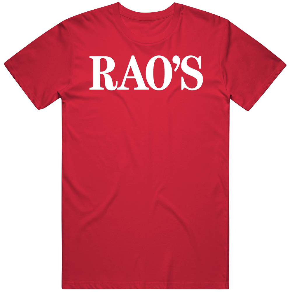 Rao's The Bronx New York Ny Restaurant Logo Mens Cotton Tee T Shirt
