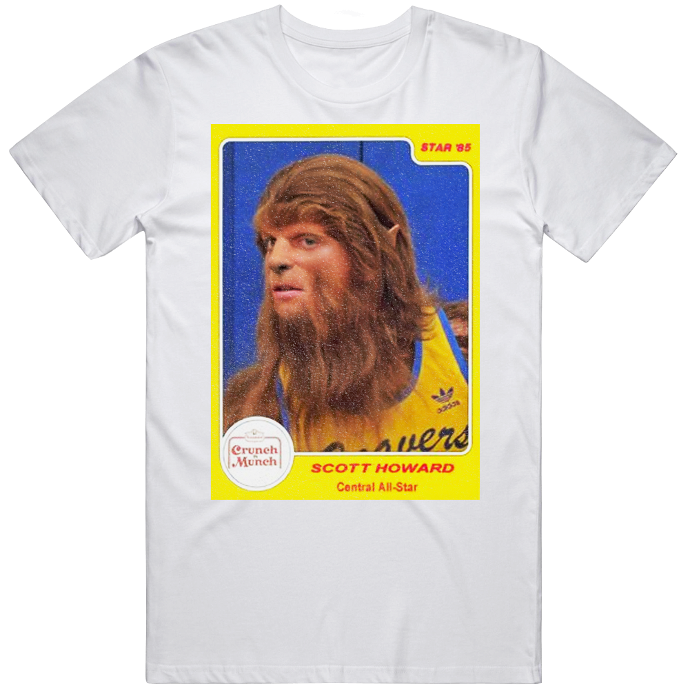 Teen Wolf Scott Howard Basketball Trading Card Mens Cotton Tee T Shirt