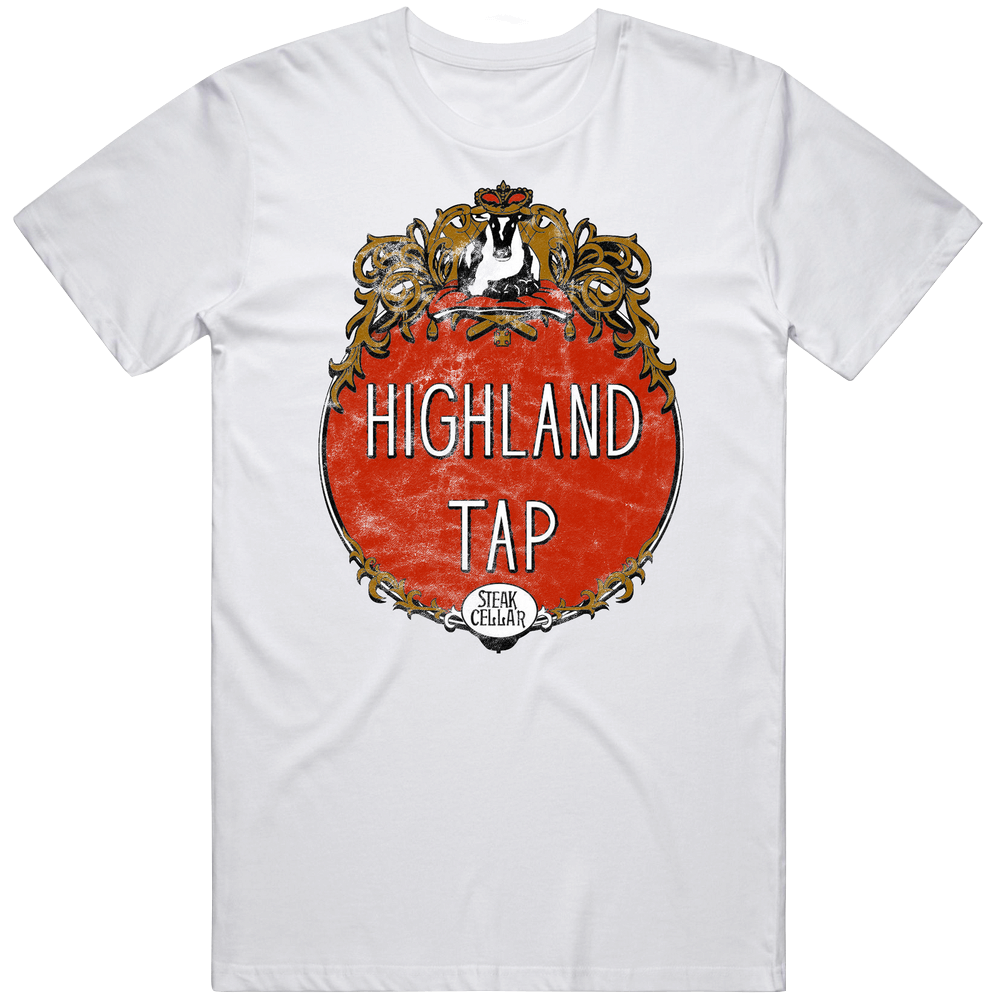 Highland Tap Atlanta Georgia Top Restaurants Food Fan Lover Foodie Worn Look Mens Cotton Tee T Shirt
