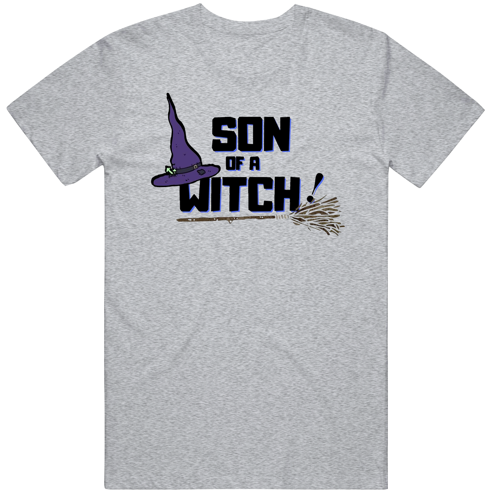 Son Of A Witch Funny Halloween Mens Cotton Tee T Shirt