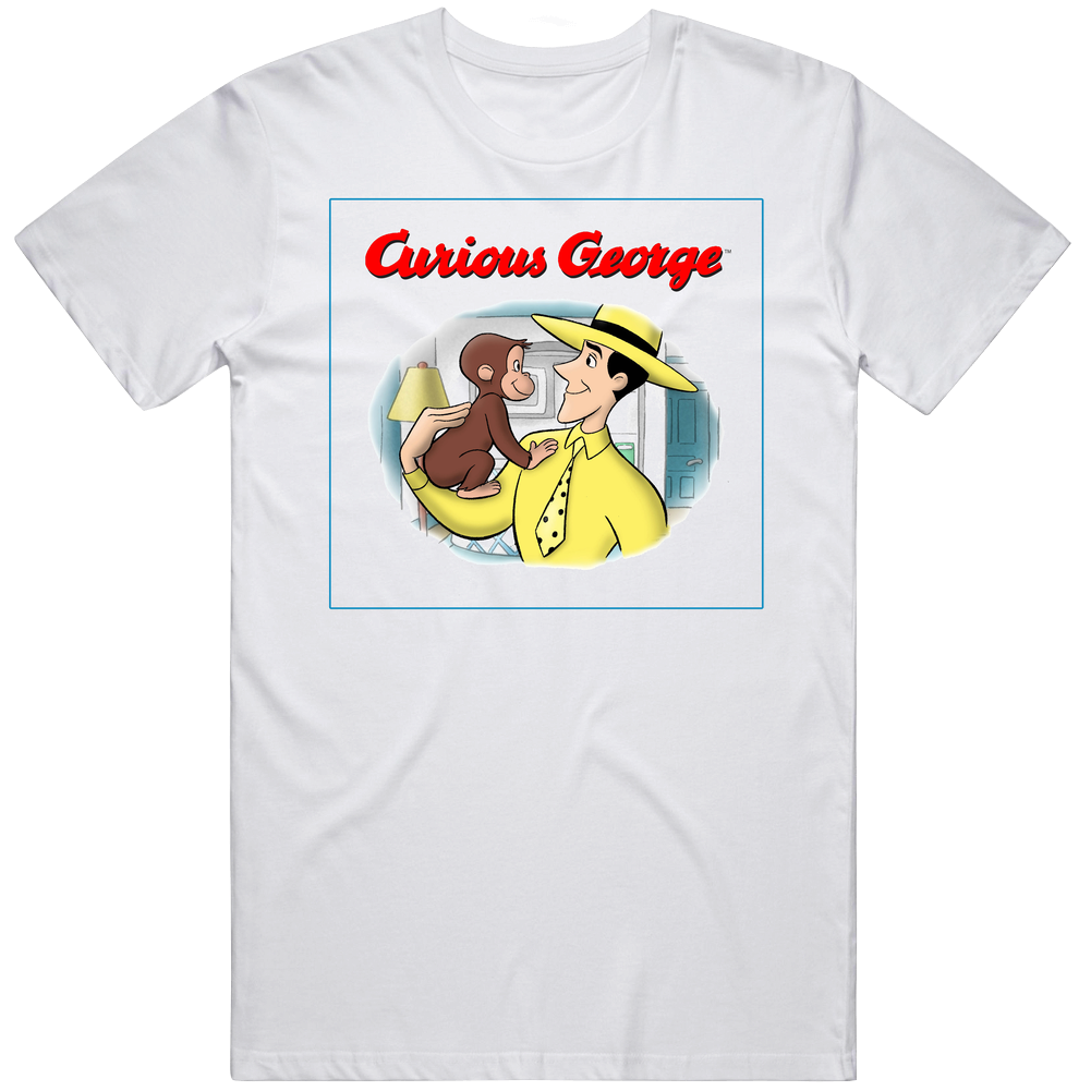Curious George Children's Book Mens Cotton Tee T Shirt