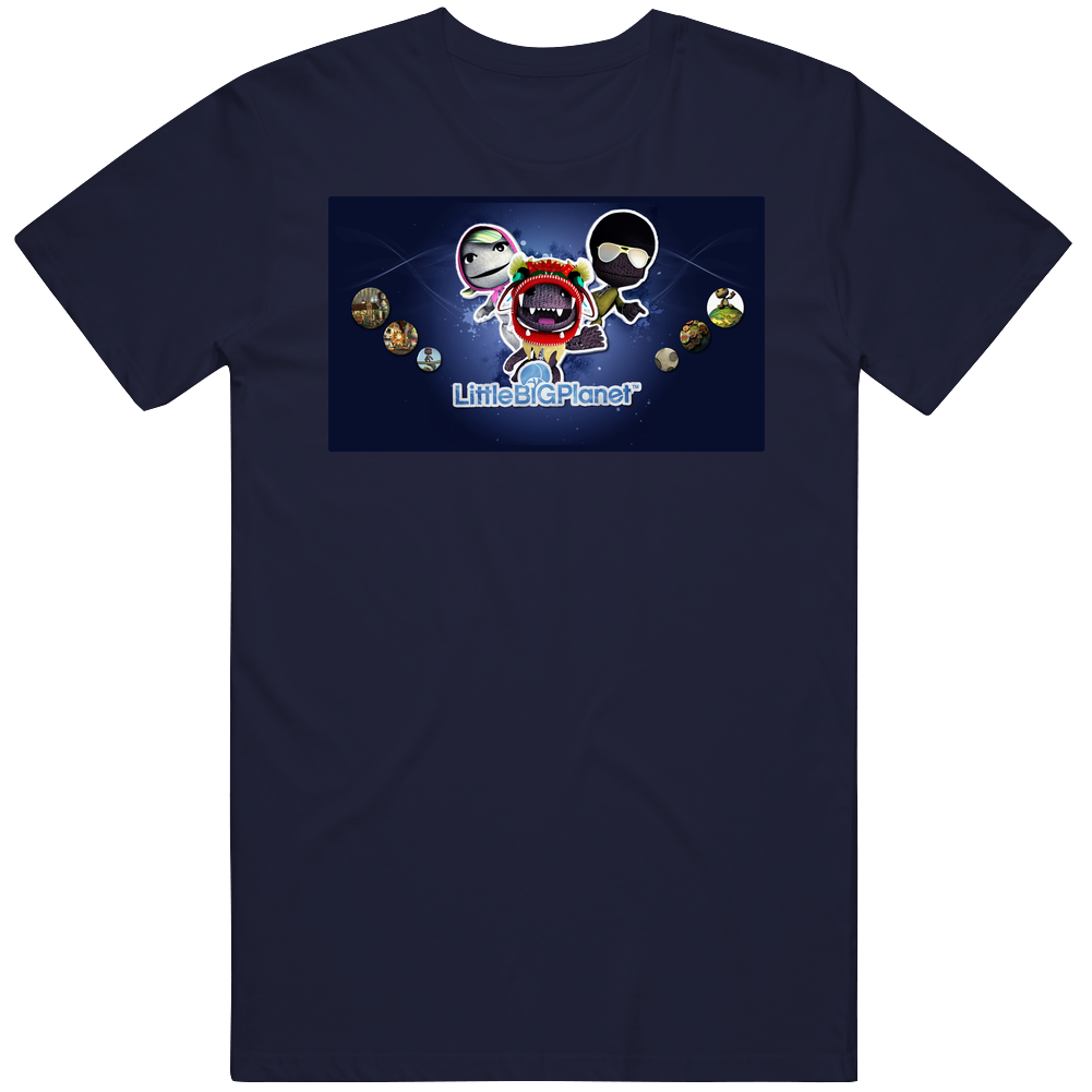 Little Big Planet Video Game Mens Cotton Tee T Shirt Little Big Planet Video Game Mens Cotton Tee T Shirt