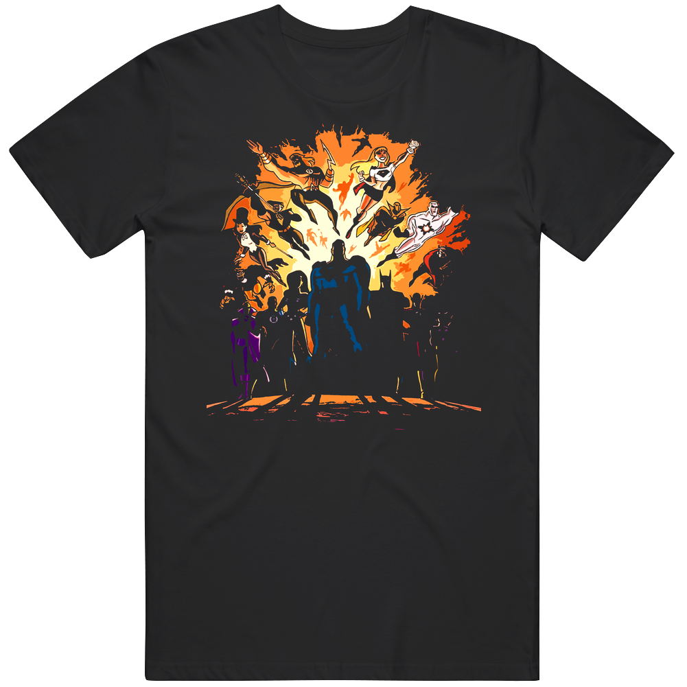Justice League Unlimited Tv Show Mens Cotton Tee T Shirt