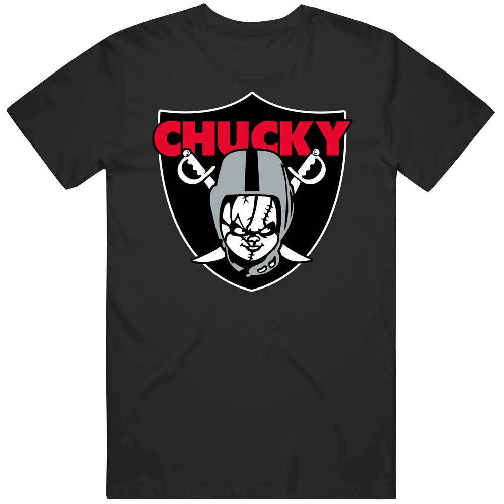 Jon Gruden Chucky Oakland Football Coach Logo Halloween Movie Mashup Mens Cotton Tee T Shirt Jon Gruden Chucky Oakland Football Coach Logo Halloween Movie Mashup Mens Cotton Tee T Shirt