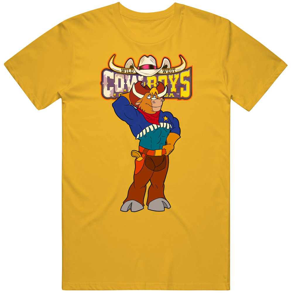Wild West Cow Boys Of Moo Mesa Tv Show Cartoon Mens Cotton Tee T Shirt