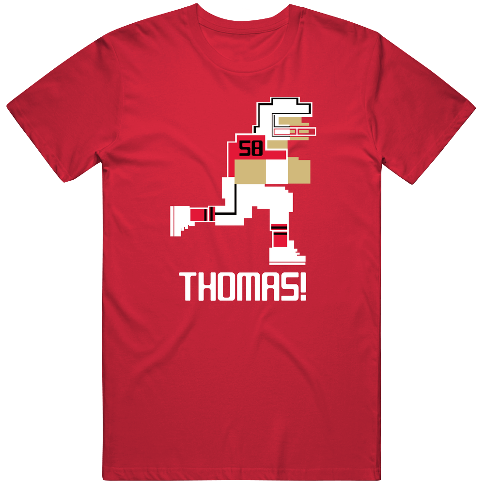 Derrick Thomas Tecmo Bowl Kansas City Football Athlete Fan Mens Cotton Tee T Shirt