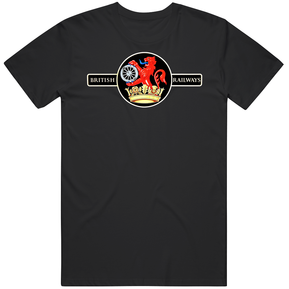 British Railways Retro Logo Mens Cotton Tee T Shirt
