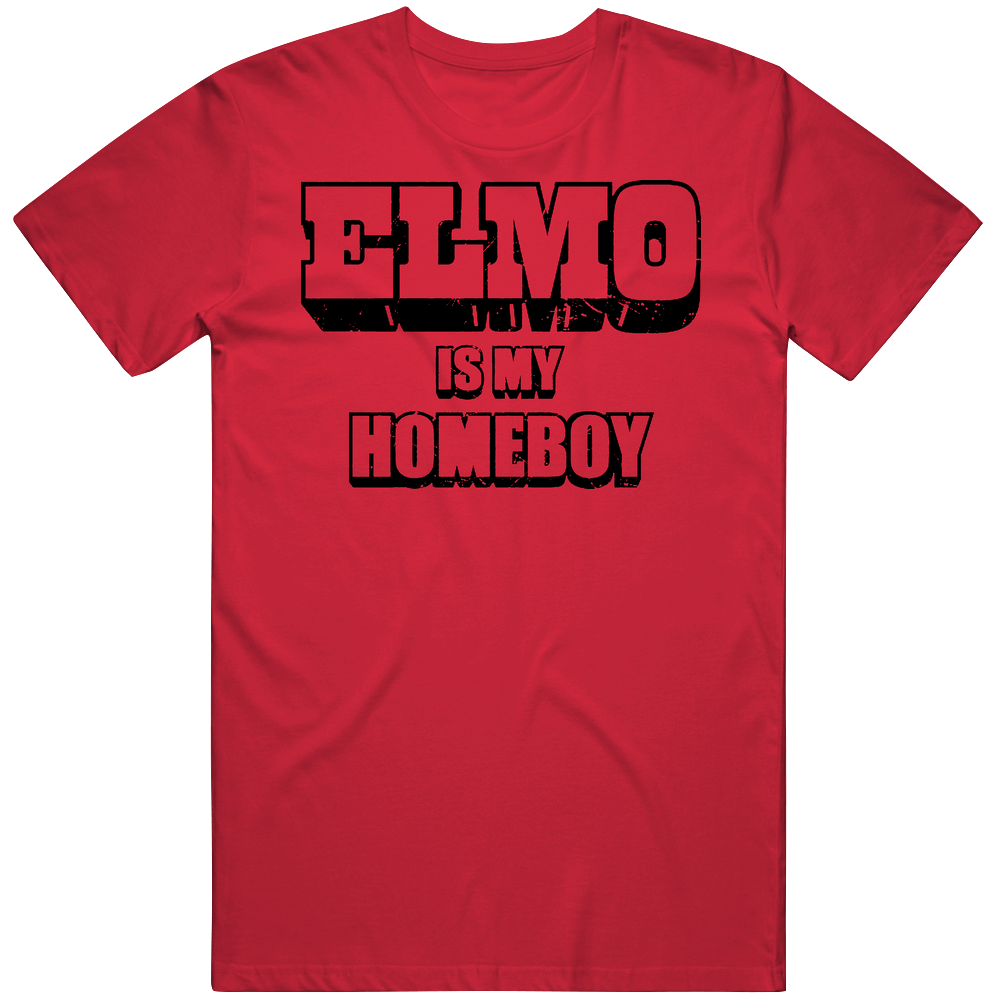 Elmo Is My Homeboy Mens Cotton Tee T Shirt Elmo Is My Homeboy Mens Cotton Tee T Shirt