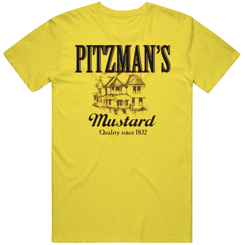 Pitzman's Mustard Retro Vintage Daisy Yellow Cotton Mens Cotton Tee T Shirt Pitzman's Mustard Retro Vintage Daisy Yellow Cotton Mens Cotton Tee T Shirt