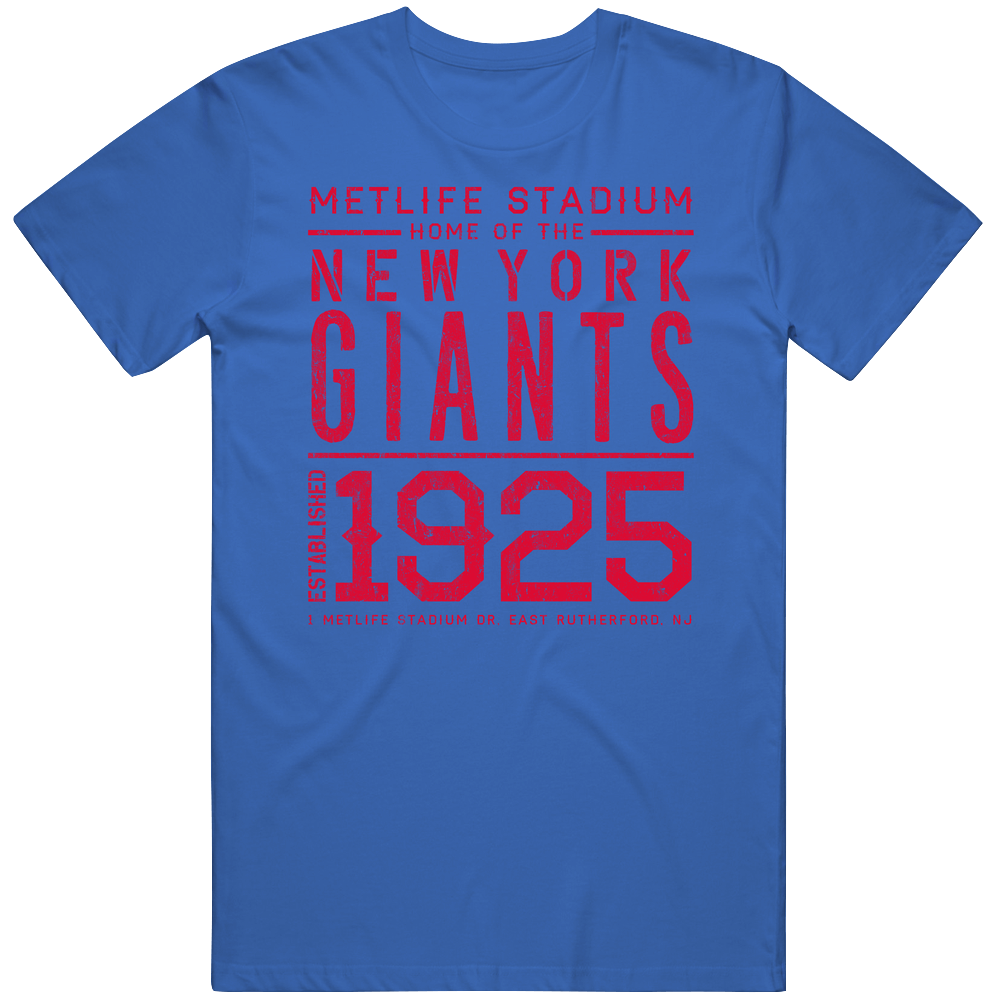 New York Football Metlife Stadium Retro Sports Poster Style Fan Mens Cotton Tee T Shirt