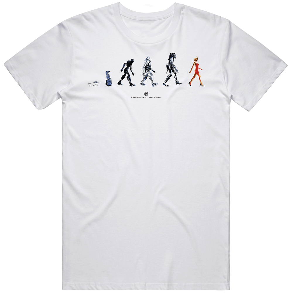 Cylon Evolution 2 Mens Cotton Tee T Shirt Cylon Evolution 2 Mens Cotton Tee T Shirt