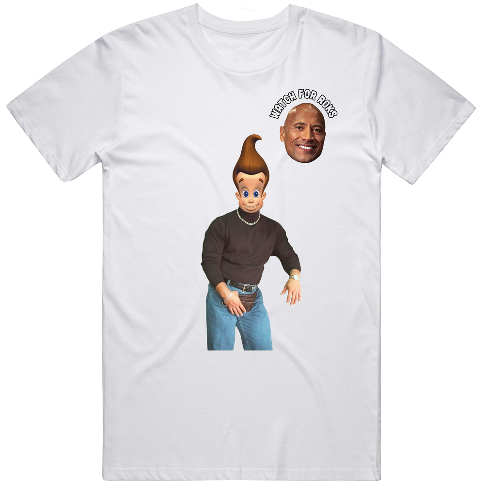 Dwayne The Rock Johnson Jimmy Newtron Mens Cotton Tee T Shirt