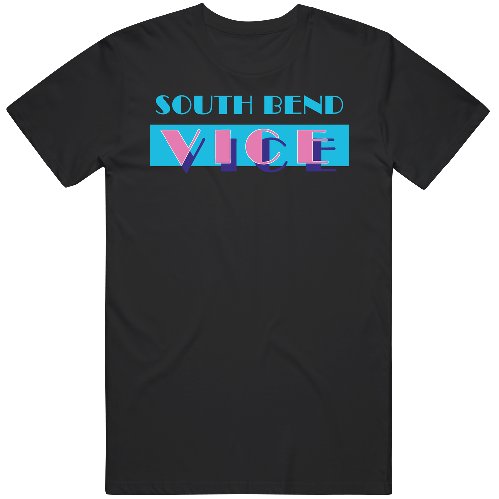 South Bend Miami Vice Parody Retro Tv Show Mens Cotton Tee T Shirt
