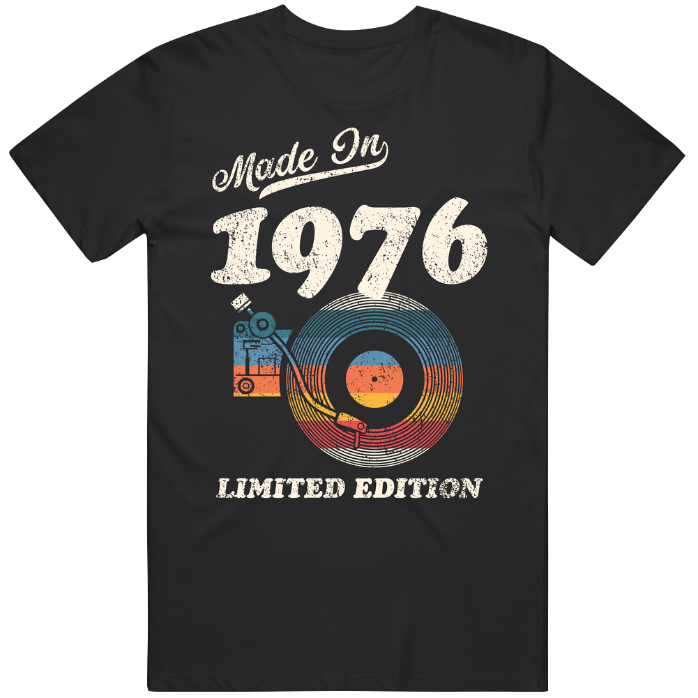 Made In 1976 Limited Edition Mens Cotton Tee T Shirt