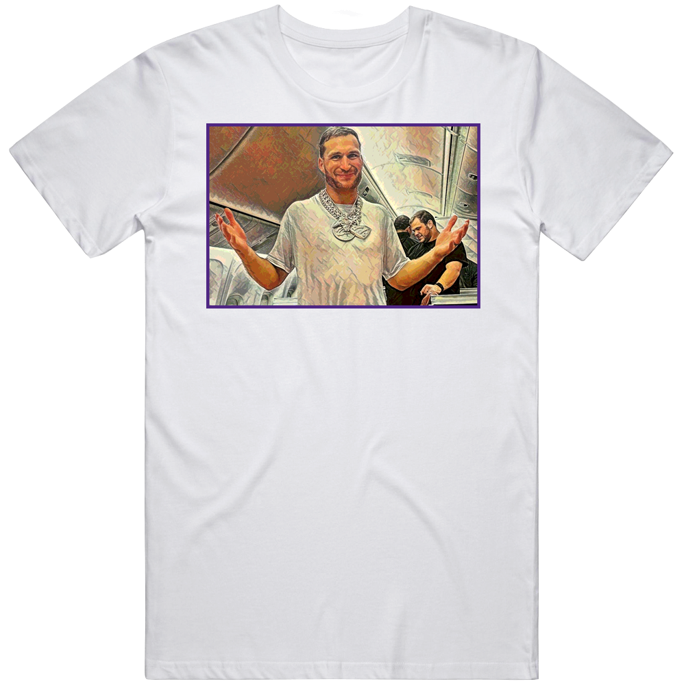 Kirk Cousins Wearing Chains White Mens Cotton Tee T Shirt Kirk Cousins Wearing Chains White Mens Cotton Tee T Shirt