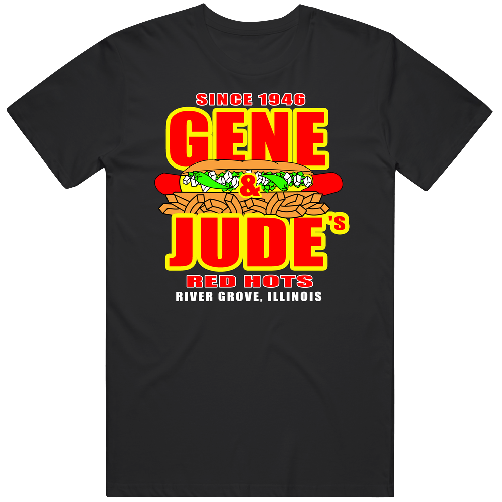 Gene And Jude's Restaurant Illinois's Most Famous Restaurant Mens Cotton Tee T Shirt Gene And Jude's Restaurant Illinois's Most Famous Restaurant Mens Cotton Tee T Shirt