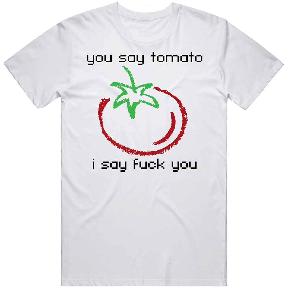 Tomato Tomotoe Funny Mens Cotton Tee T Shirt