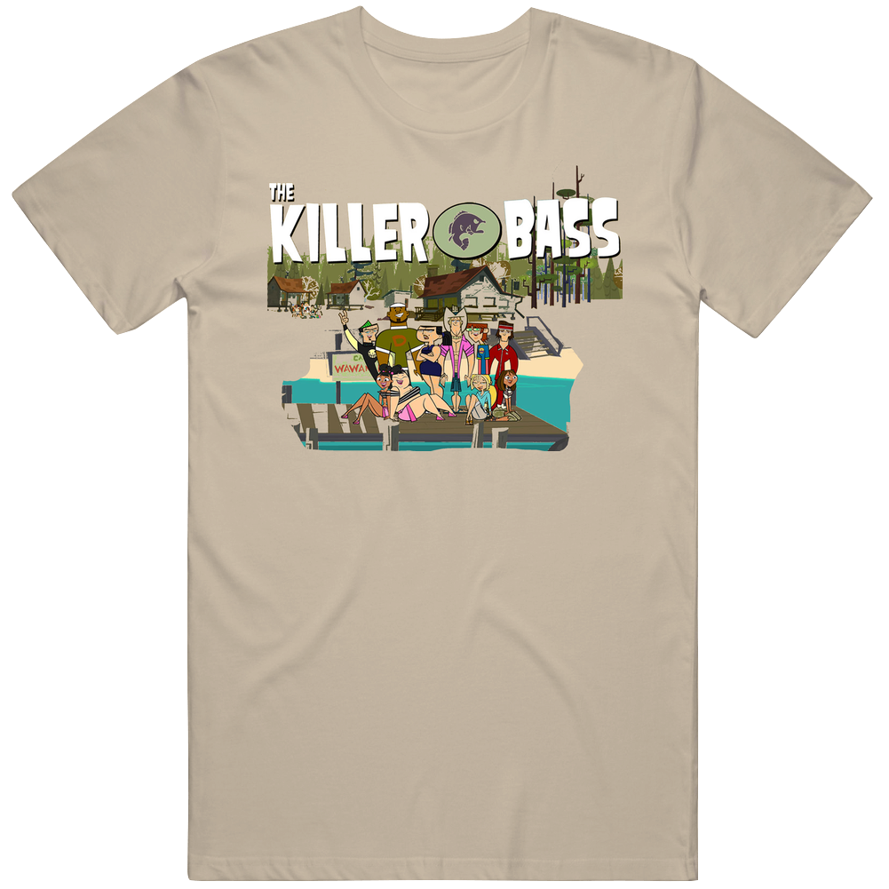 Total Drama Island Gophers Bass Cartoon Reality Mens Cotton Tee T Shirt